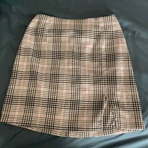 Plaid mini skirt